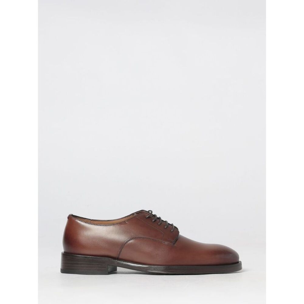 Paul Smith Men Smooth Calf Leather Derby Shoes Paul Smith With Round Toe
